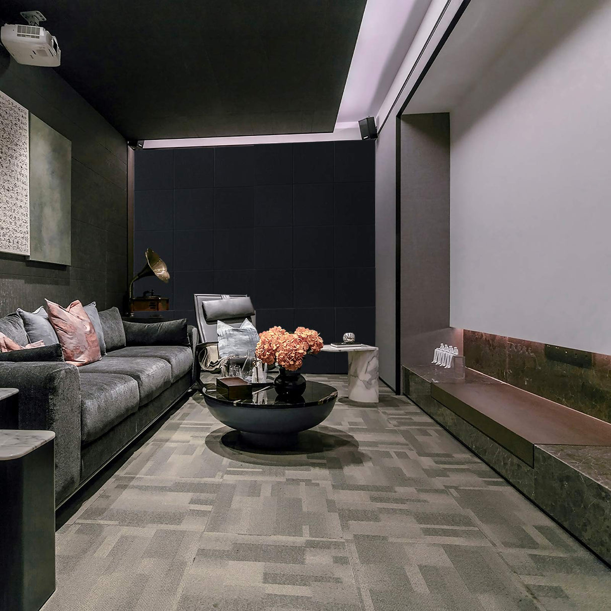 18 Pack Black Acoustic Panels 12"X12"X 0.4"Sound Absorbing Panel Wall Decoration Soundproof Wall Panels High-Density Sound Deadening Panels Acoustic Treatment Panel For Home Studio Dmsky