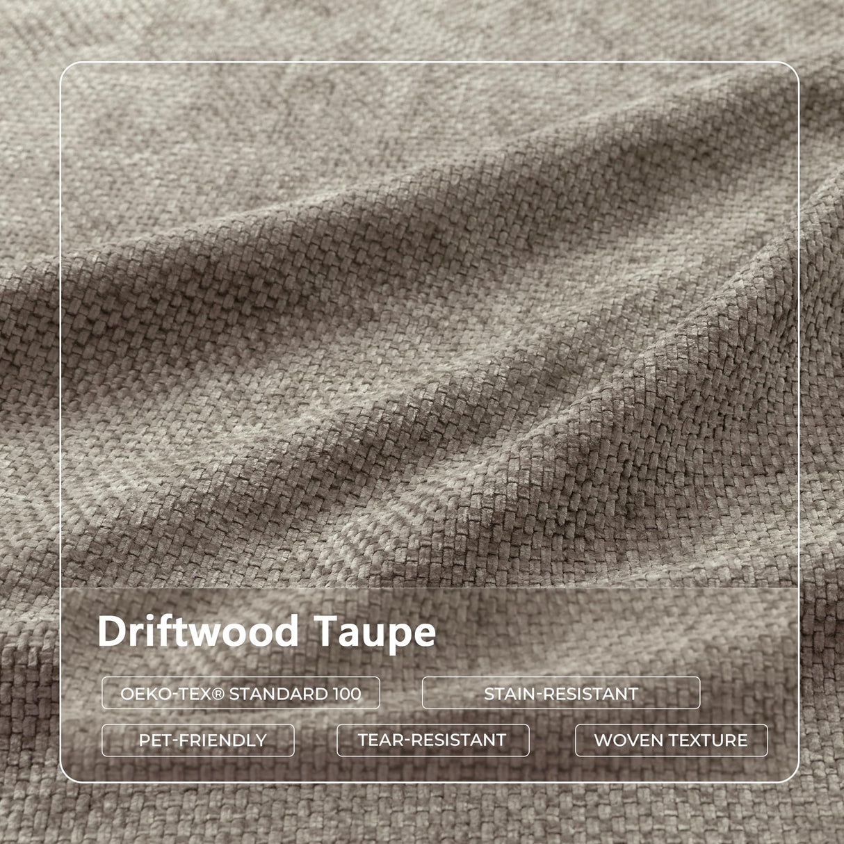 SOFA-IN-BOX 145'' U-Shaped Modular Sectional Sofa Couch, Full-Foam Structure, Compression Packaging Design, Woven Texture Upholstery, Oversized Modern Sofa for Living Room – Wheat Beige SOFA-IN-BOX