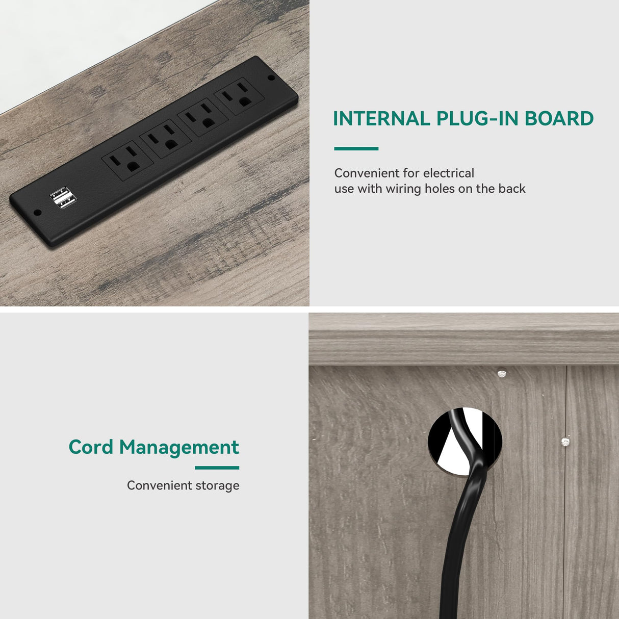 YITAHOME TV Stand for 75/80 Inch TV, Farmhouse Entertainment Center with Storage, 70 Inch TV Cabinet with Drawers and Power Outlet, TV Console for Living Room (Grey Oak) YITAHOME