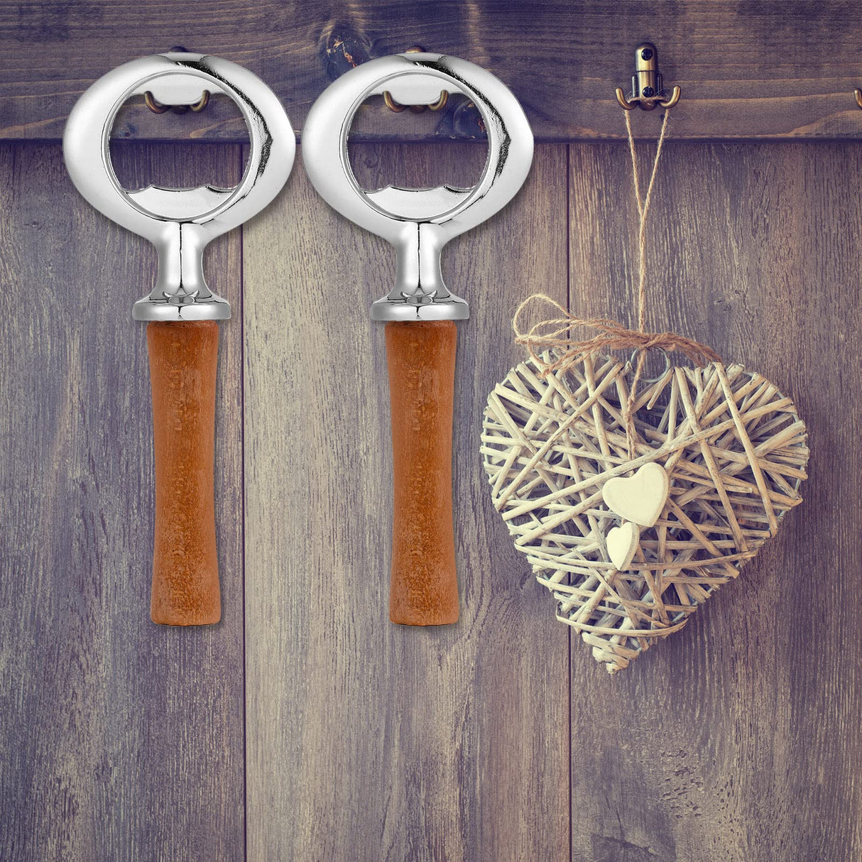 Metal Bottle Opener Kit Blank Bottle Opener Stainless Steel Open Inserts Hardware for Wedding Wine Party DIY Project Craft Wood Turning(Silver,7 Pieces) Cunhill