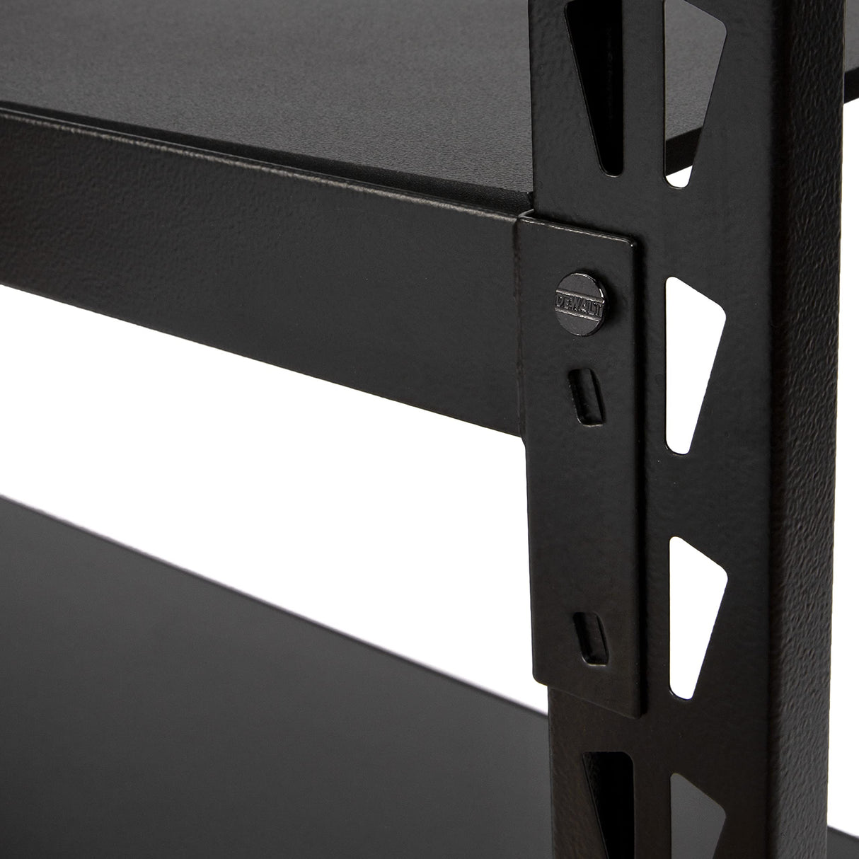 DEWALT Industrial Storage Rack Garage Shelving, 3 Heavy Duty Adjustable Laminate Deck Shelves, 50”W x 18”D x 48”H, 4,500 lb. Capacity, Black DEWALT