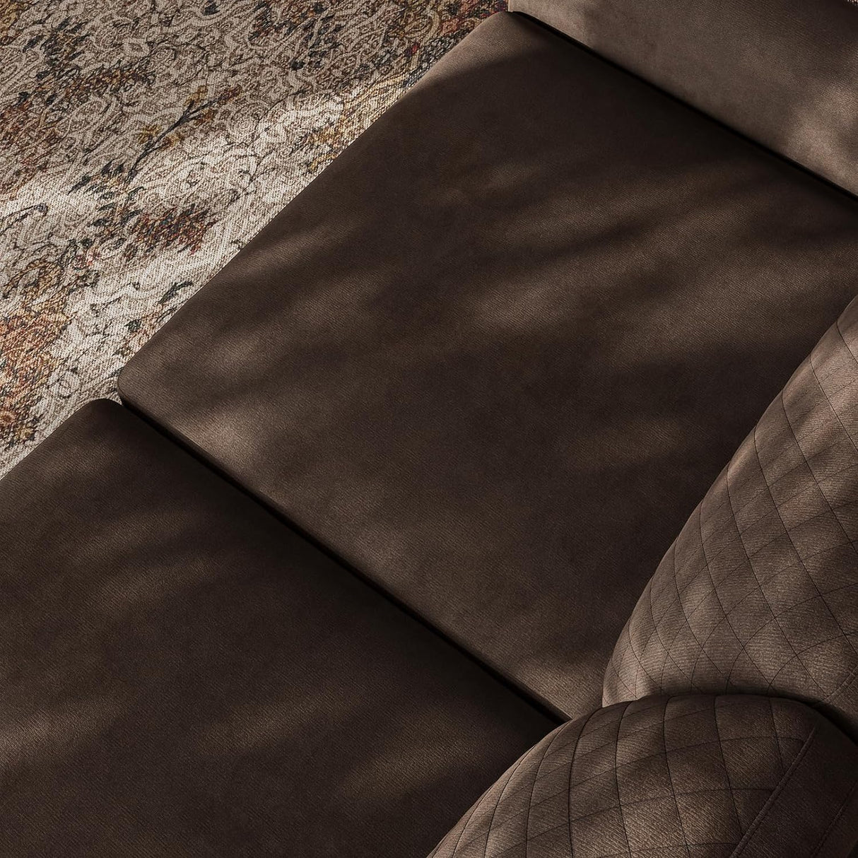 Vesgantti 65" Brown Loveseat, Comfy Small Couch, Mid Century Modern Decor Loveseat Sofa, Couches for Living Room, Small Couch for Bedroom, 2-Seat Sofa Living Room Furniture,No Tool Fast Assembly Vesgantti