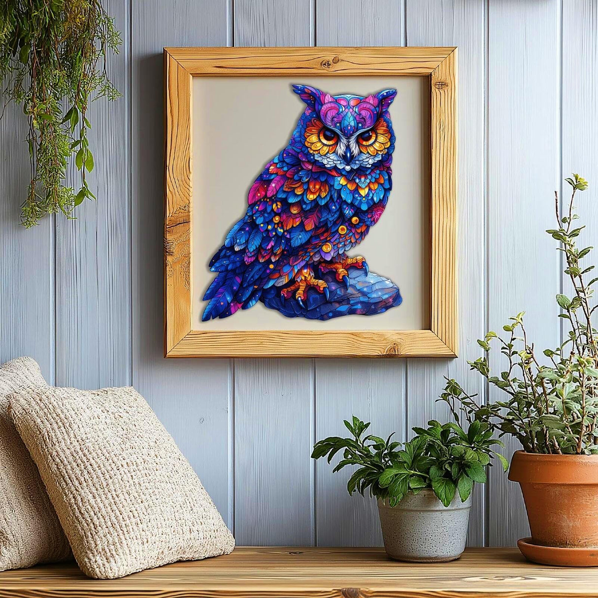 GLEAMUNO Magic Owl Wooden Puzzles for Adults – 225 Pcs, 13.6" x 16.1", Unique Shapes, Gift Packaging, Natural Materials, Puzzles up Wooden Jigsaw Puzzles for Adults, Gift Ideas, Family Games GLEAMUNO