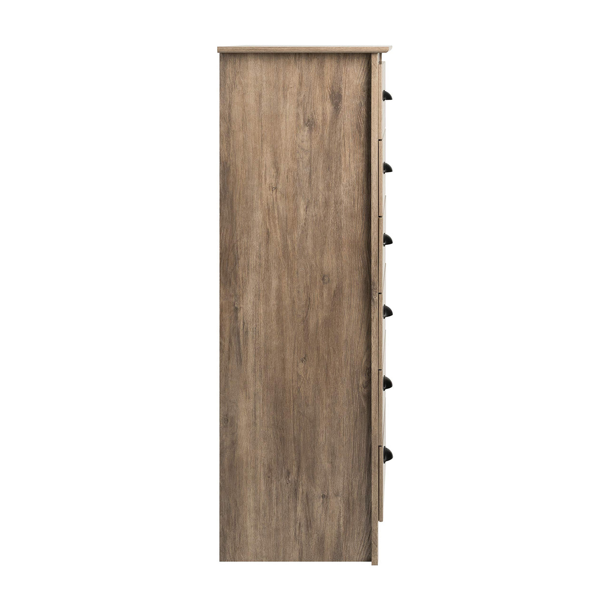 Prepac Salt Spring Rustic 6-Drawer Tall Dresser for Bedroom, Farmhouse Dresser Chest of Drawers 17.65" D x 23.25" W x 53" H, Drifted Gray, DDC-2354 Prepac