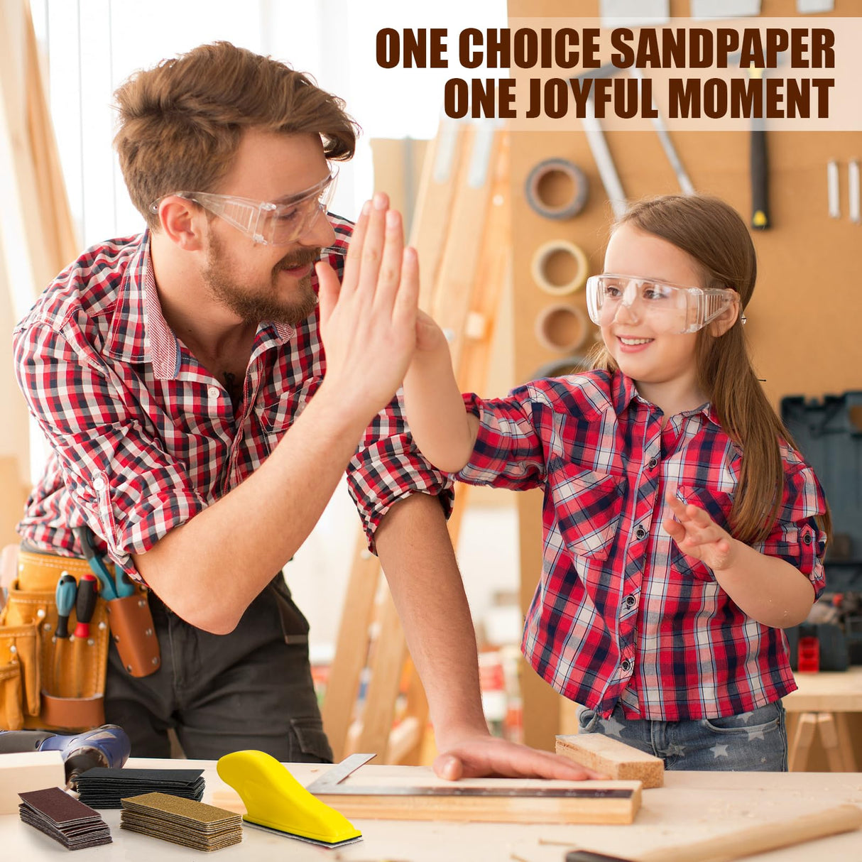 LVANJI 90PCS Premium Micro Detail Sander Kit, Updated 3-in-1 Mini Hand Sanding Block, 60-400 Grit Sandpaper for Wood Crafts, Tight Spaces, and DIY Polishing Projects lvanji