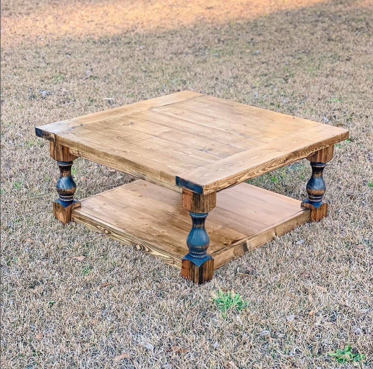 CAROLINA LEG CO. Countryside Pine Chunky Bench Legs - Perfect for Farmhouse Coffee Tables - Set of 4 - Made in NC - Dimensions: 3.5" x 16" CAROLINA LEG CO.