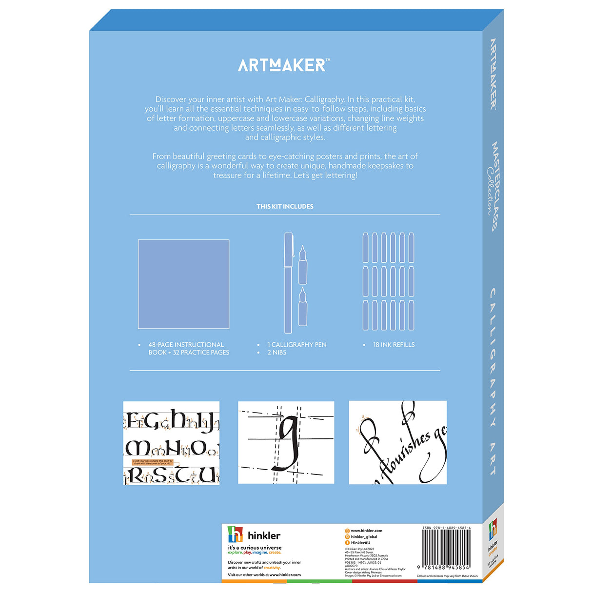 Art Maker Masterclass Collection: Calligraphy Art Kit - Beginner to Advanced Calligraphy - Calligraphy Guide - Calligraphy Equipment - Craft Kits - Arts and Craft for Adults Hinkler