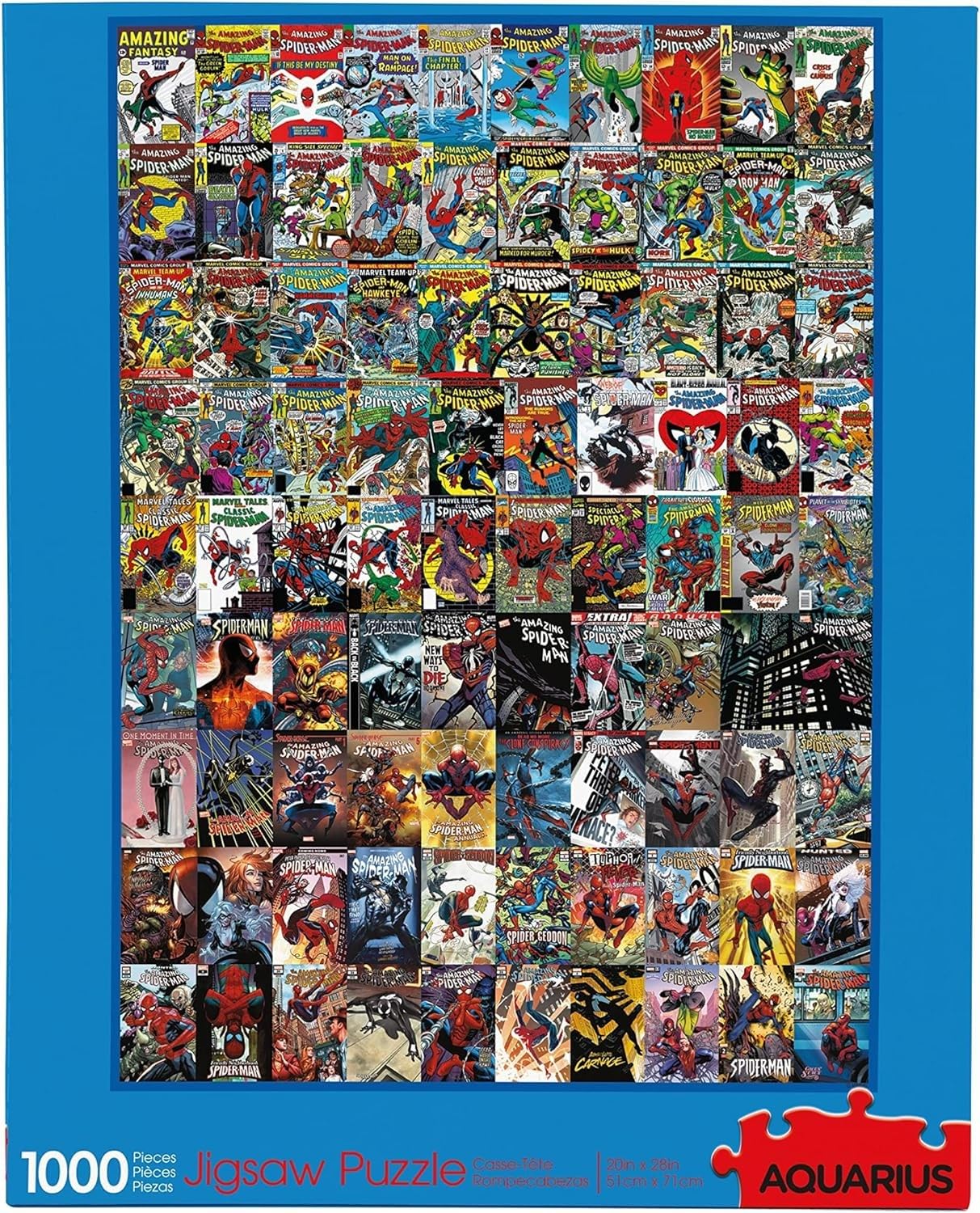 AQUARIUS Marvel Spider-Man Puzzle (1000 Piece Jigsaw Puzzle) - Glare Free - Precision Fit - Officially Licensed Marvel Merchandise & Collectibles - 20 x 28 Inches AQUARIUS