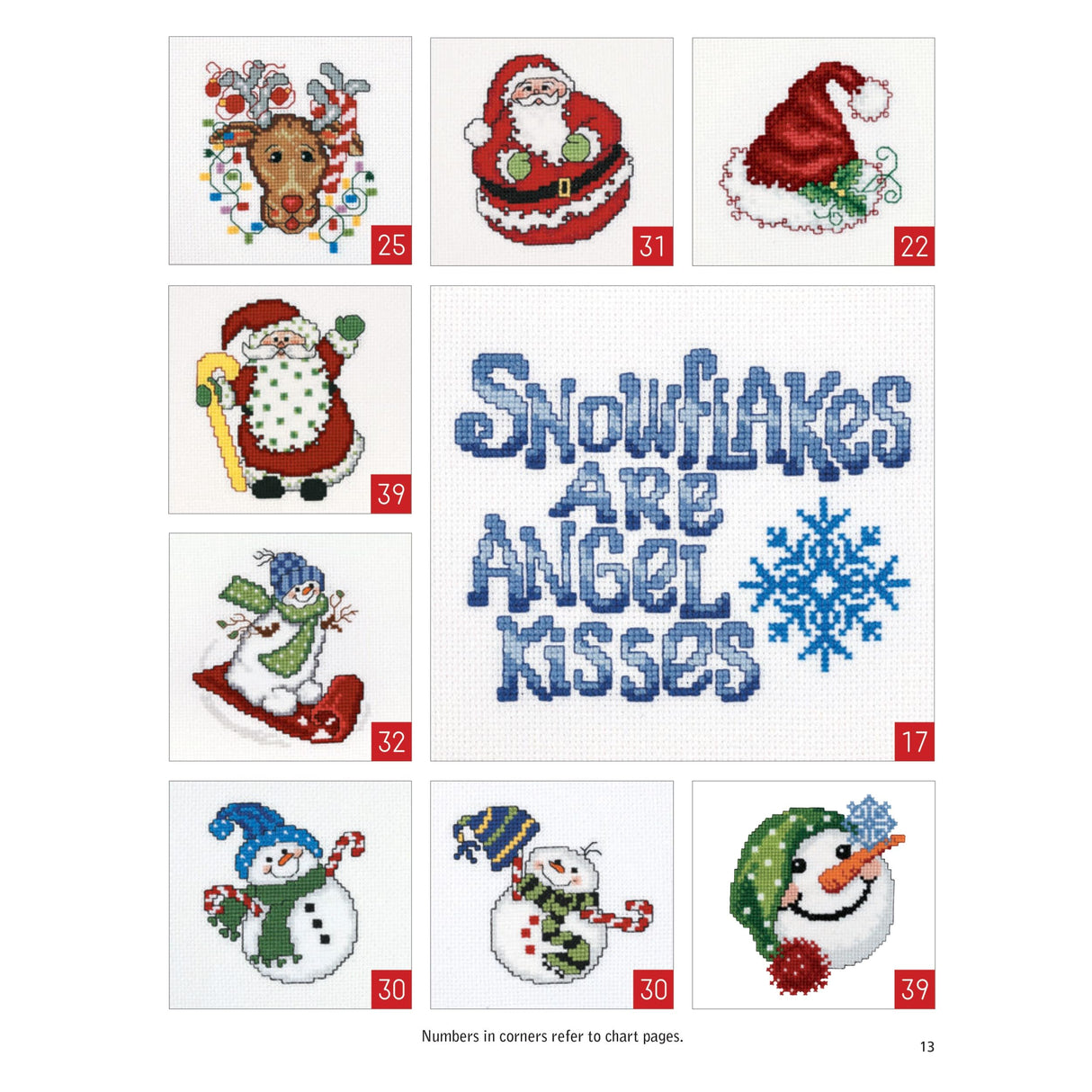 Leisure Arts Cross Stitch Holiday Ornaments Galor Cross Stitch Book- Pattern Kits from Snowmen to Elves to Woodland Creatures, 98 Christmas Ornaments Design. LEISURE ARTS