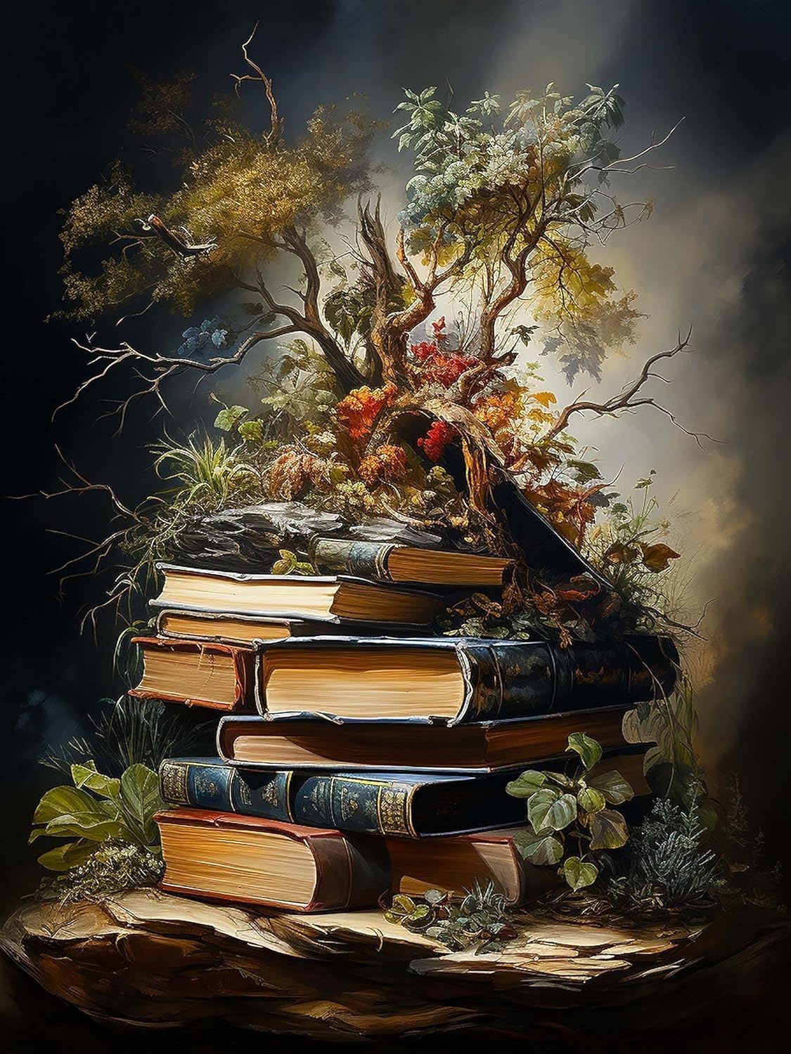 SKRYUIE 5D Diamond Painting Kits Music for Adults Full Round Drill, DIY Paint with Diamond Art Kits for Adults Crystal Cross Stitch Art Craft Wall Office Decor 12x16 inch / 30x40 cm B1989 SKRYUIE