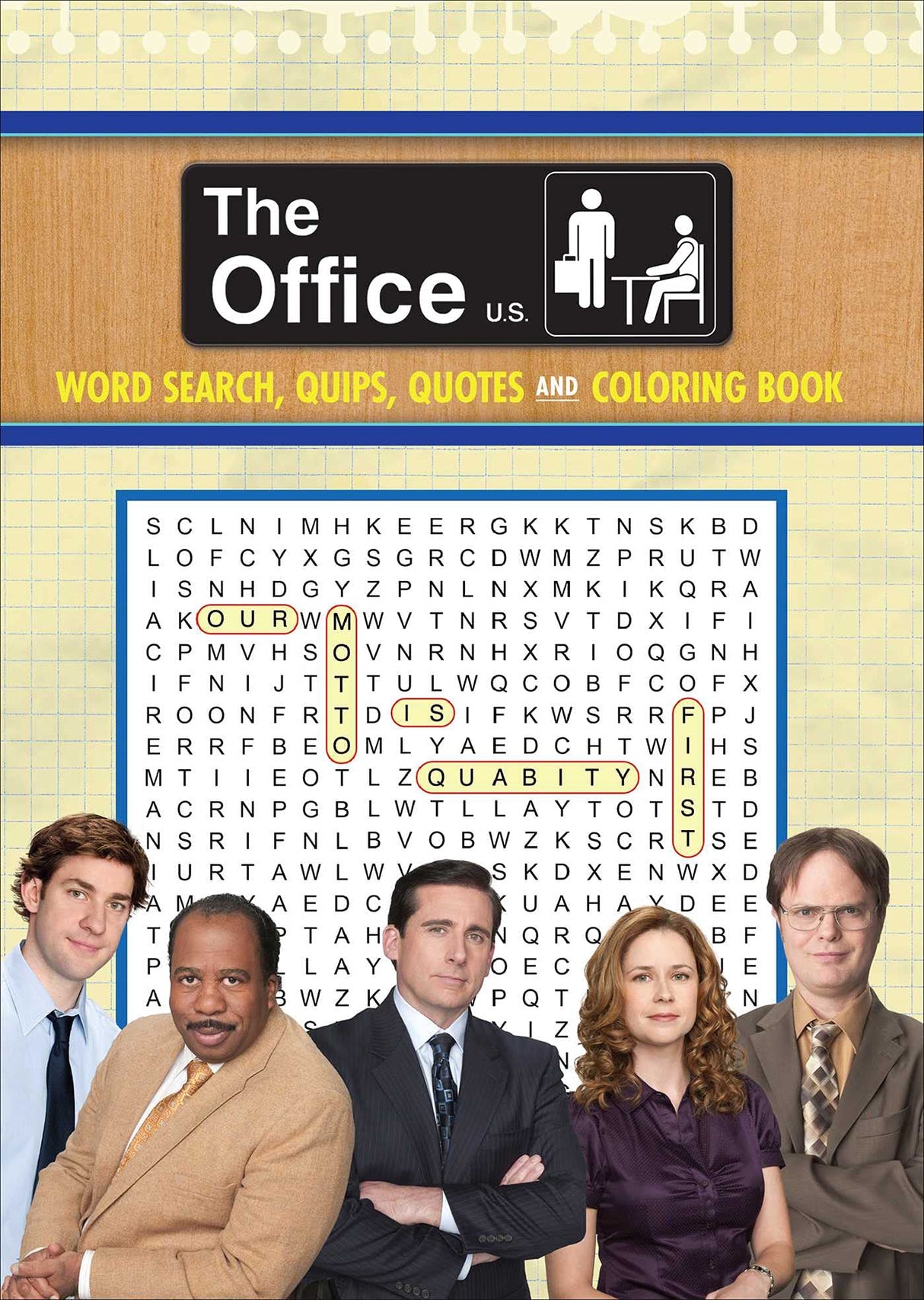 The Office Word Search, Quips, Quotes & Coloring Book (Coloring Book & Word Search) WoodArtSupply