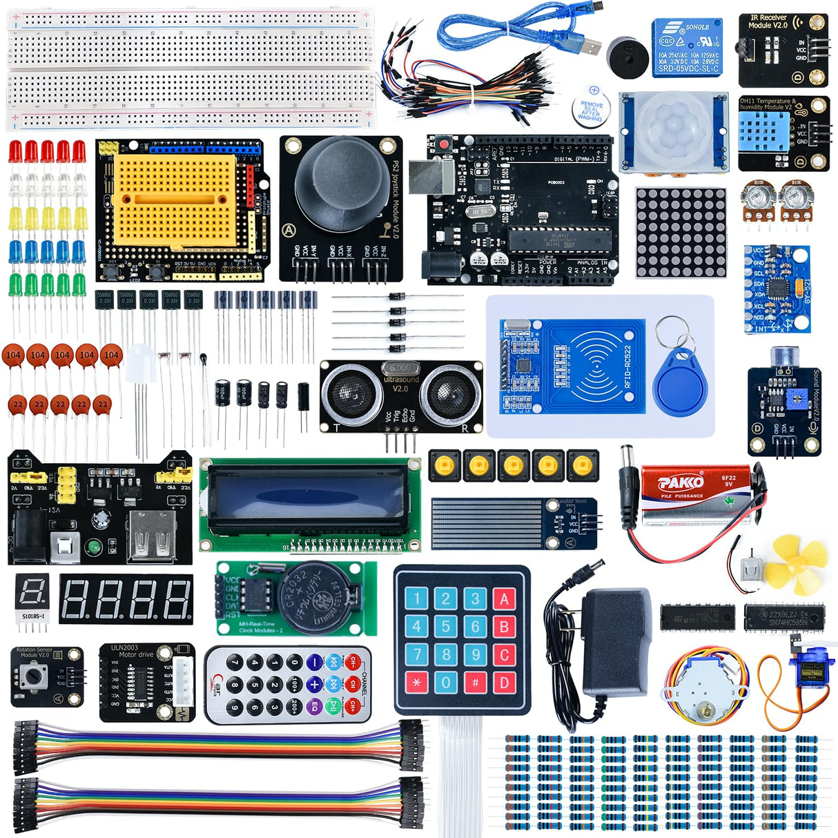 Most Complete Starter Kit for UNO R3 Project Electronics Starter Kit with Tutorial Compatible with IDE STEM Projects for Teens Adults Robotics & Engineering Kits Science | Coding | Programming Kit Cirutrontek