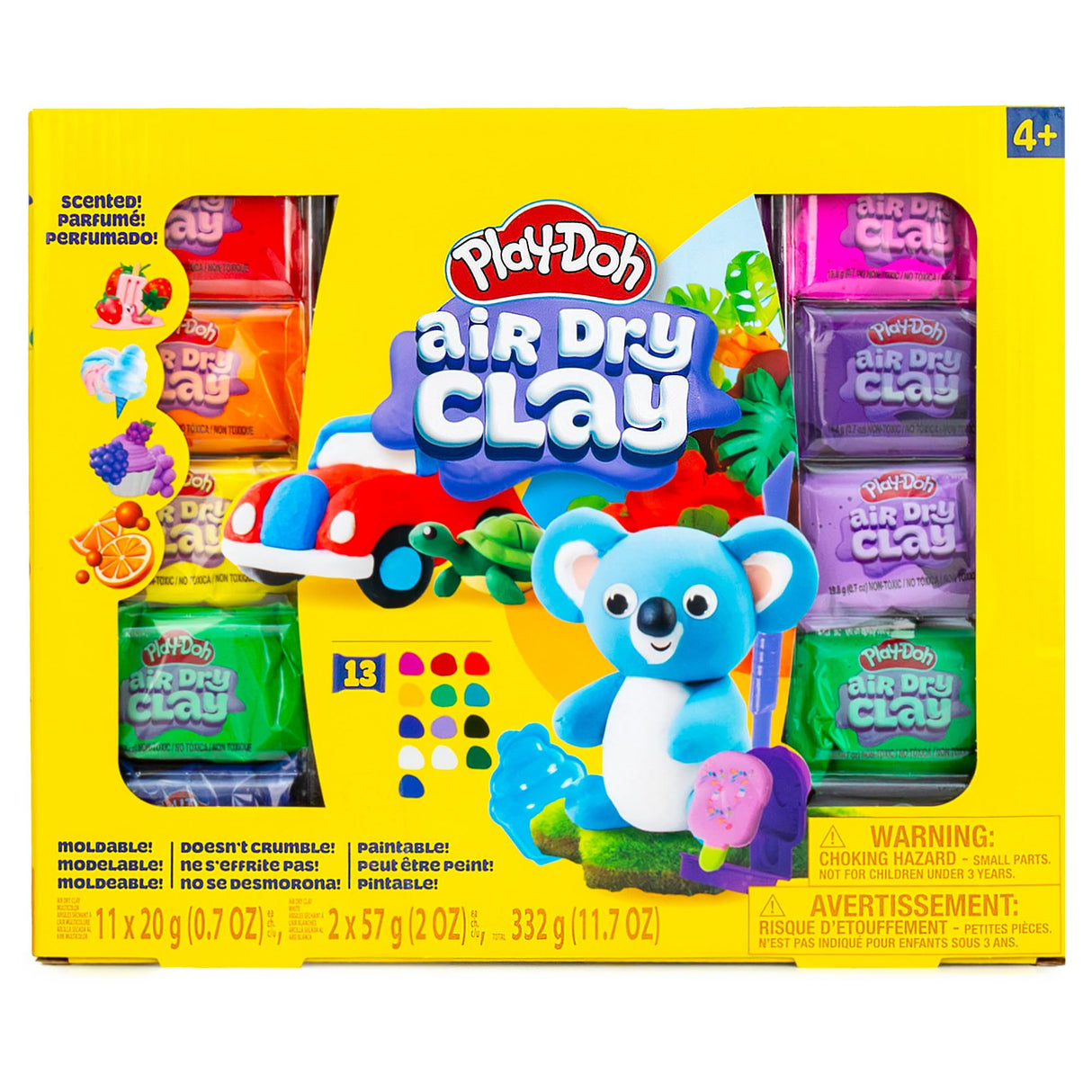 Play-Doh Air-Dry Clay Scented Variety Pack, Air Dry Clay for Kids, Modeling Clay for Kids, Arts & Crafts Gift, Craft Supplies, Molding & Sculpting Clay Play-Doh