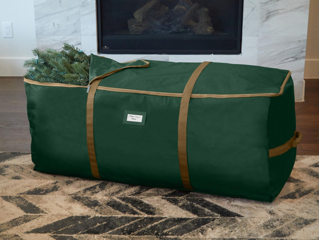 Covermates Keepsakes Christmas Tree Cinch Bag - Superior Protection, Cinch Straps, Fits Up To 9 to 11-Foot Tree - Holiday Storage, Green Covermates