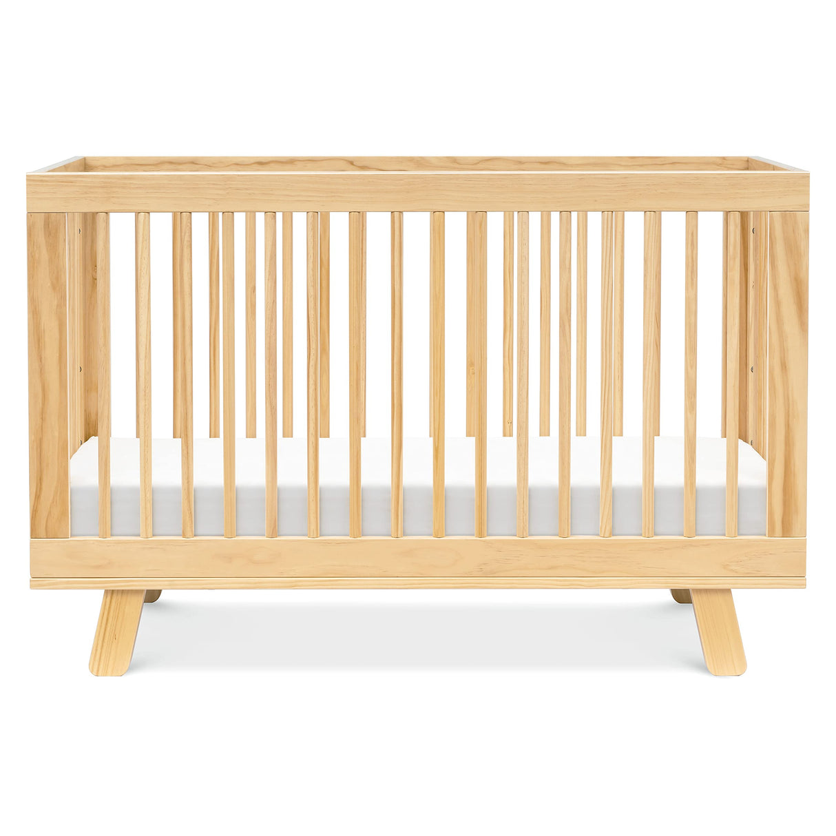 Babyletto Hudson 3-in-1 Convertible Baby Crib with Toddler Bed & Daybed Conversion - Easy to Assemble - GREENGUARD Gold Certified w/ 4 Adjustable Mattress Heights - Natural babyletto