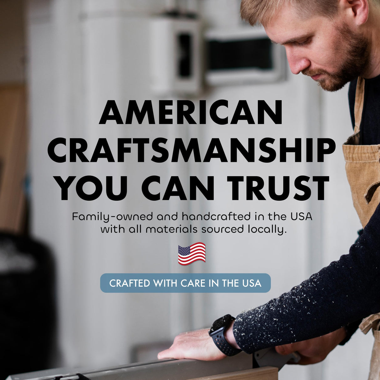 American Flag Hidden Gun Safe - Quick Access Hidden Gun Shelf - Concealment Shelf with Magnetic Lock - Wall Gun Safe for Secure Firearm Storage - Handcrafted In USA by Bellewood Designs (Red & Blue) Bellewood Designs