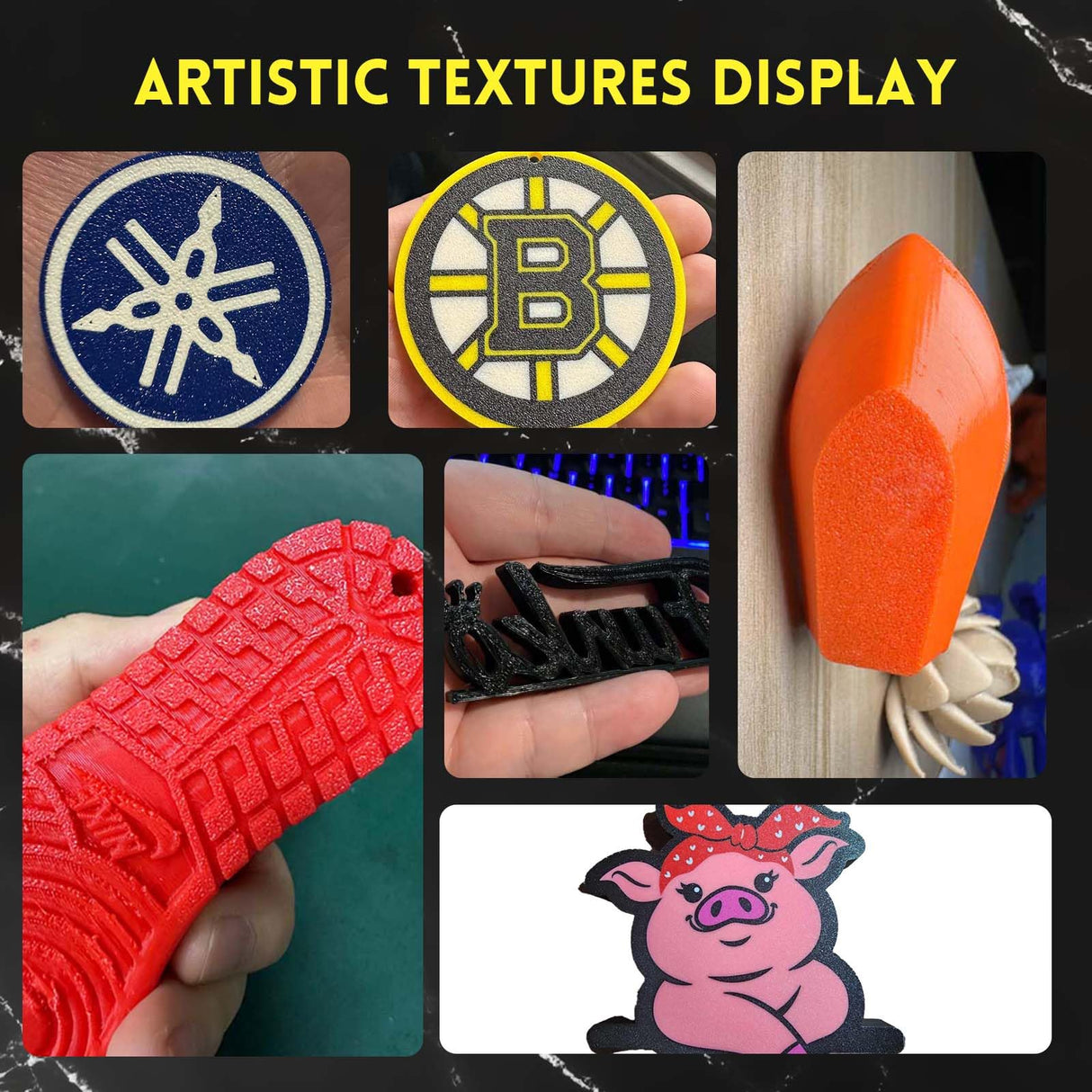 IdeaFormer-3D PEI Build Plate 256x268mm for Anycubic Kobra 3/Kobra 3 Combo, Smooth PEI+Textured PEI Spring Steel Bed Plate Excellent Adhesion 3D Printer Platform for Kobra 3 Series IdeaFormer-3D