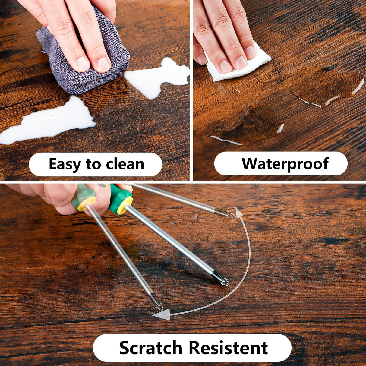 EasyCom 20''x15.7''Large Printer Stand-3 Tier Printer Table with Wheels- Printer Storage Cart- Rolling Printer Cart with Storage Shelf for Printer Scanner Fax Home Office Use- Rustic Brown EasyCom