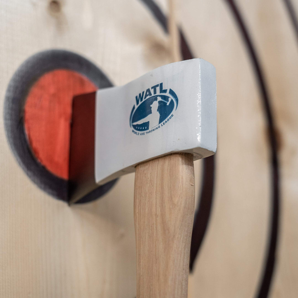 The Competition Thrower: World Axe Throwing League Premium Competition Throwing Axe with Throwing Hatchet Hickory Wooden Handle WATL