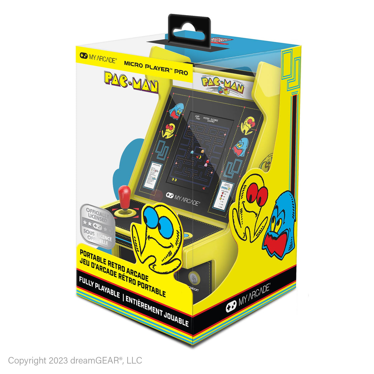 My Arcade Pac-Man Micro Player Pro: 6.75" Mini Arcade Machine, Fully playable Video Game Collectible My Arcade