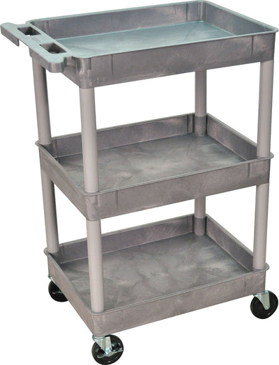 LUXOR STC111-G Tub Cart - Three Shelves