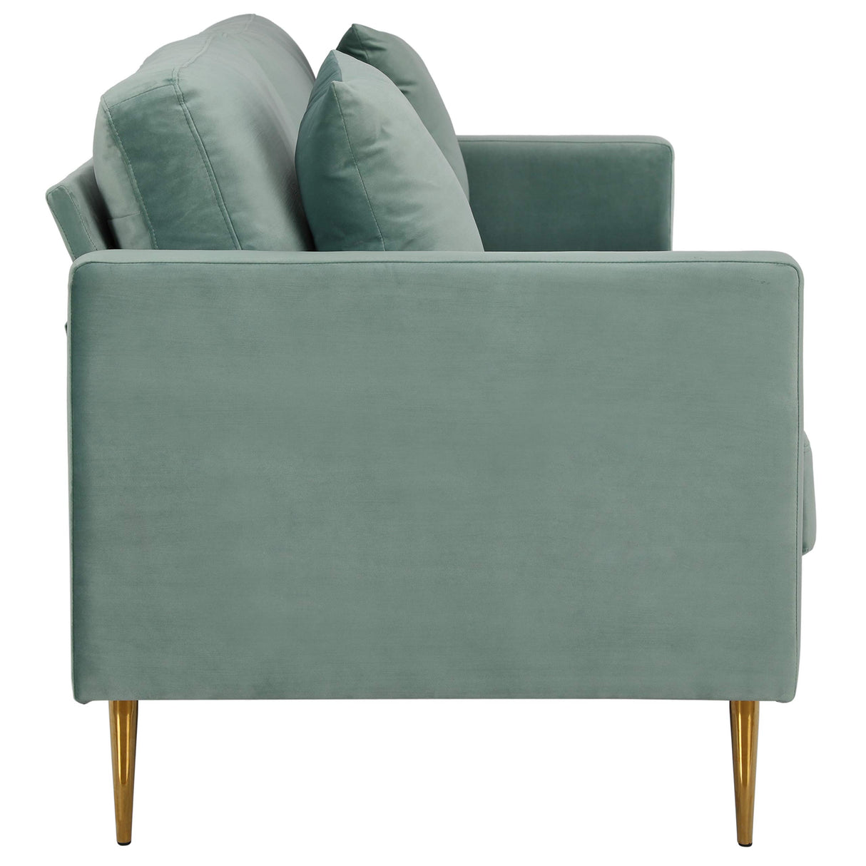 CosmoLiving by Cosmopolitan Highland Sofa Couch with Pillows, Green CosmoLiving by Cosmopolitan