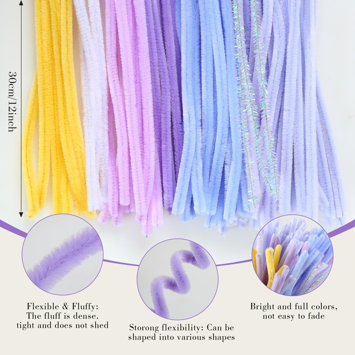 ERNTRNL Pipe Cleaners Craft - Pipe Cleaners Flower Making Kit, Pipecleaners Craft Kit, DIY Flower Bouquet Kit, Pipe Cleaners Bulk for Crafts Art Project Activity ERNTRNL