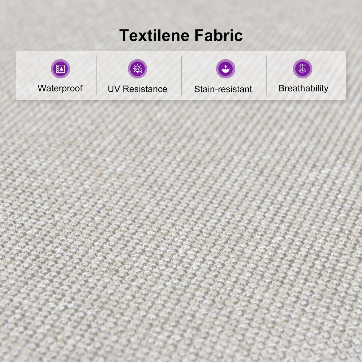 PURPLE LEAF 9 Pieces Outdoor Dining Set Patio Table and Chairs Set Aluminum Rattan Wicker Patio Dining Set for Lawn Backyard Deck Champagne PURPLE LEAF