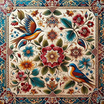 Auremi Diamond Art Painting Kits for Adults, 5D Mandala Diamond Painting Kits for Adults Beginners DIY Full Drill Flower Diamond Dots Crystal Craft Kits for Home Wall Decor Gifts 12x12 inch