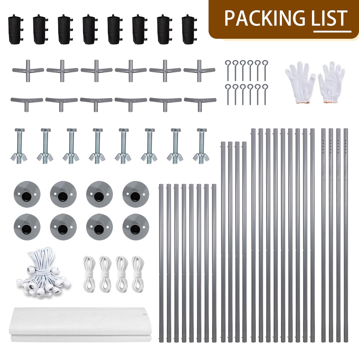 Walsunny Carport, 12x20 ft Heavy Duty Carport Canopy with Roll-up Windows, Portable Garage with Removable Sidewalls & Doors, Car Canopy with All-Season Tarp for Car, Truck, Boat Walsunny