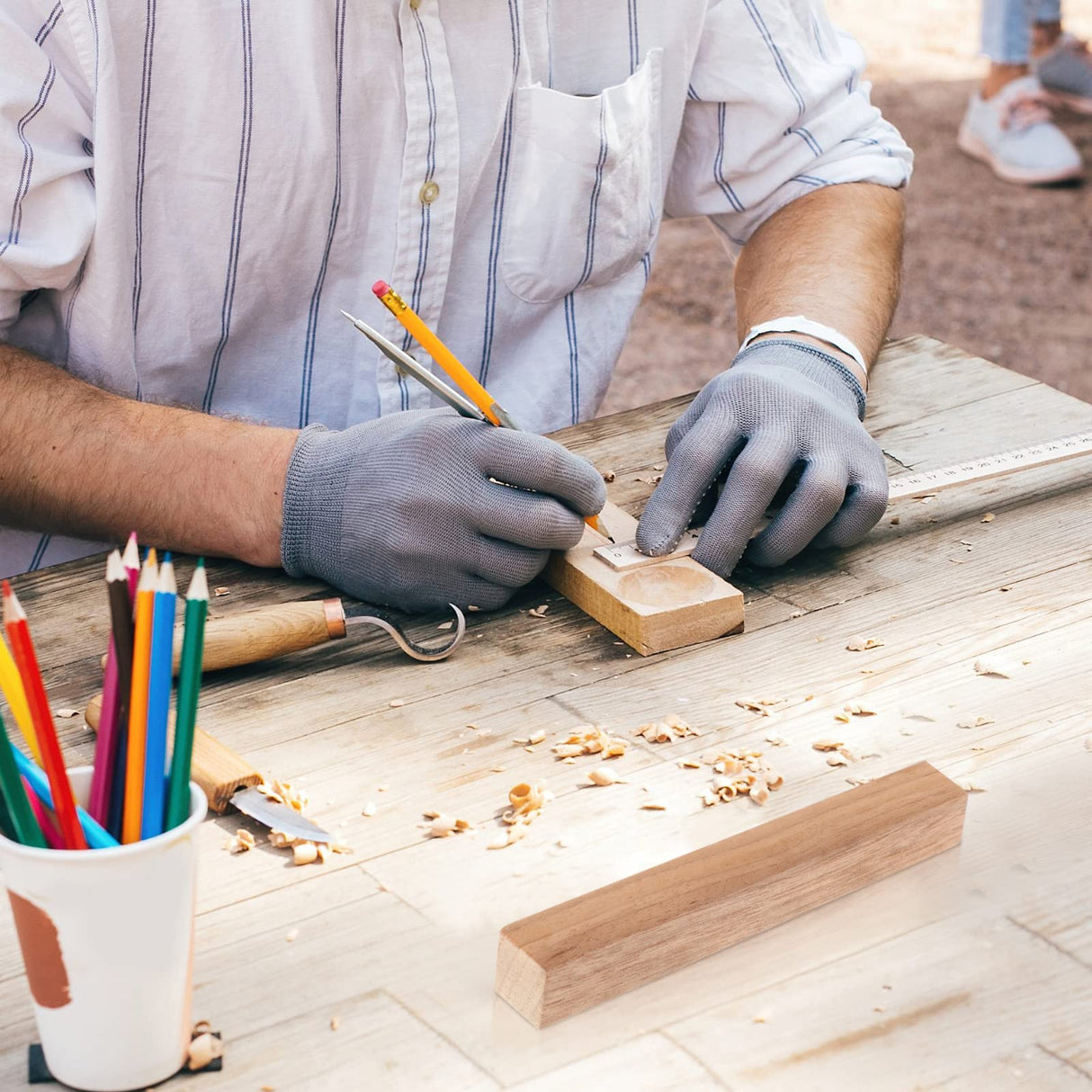 30 Pieces Exotic Wood Pen Blanks Pen Turning Supplies, Black Walnut, Hard Maple, Beech, Sapele, Cherry, and Merbau DIY Crafts Pen Turning Kit for DIY Crafts,5 x 3/4 x 3/4 Inches Yookeer