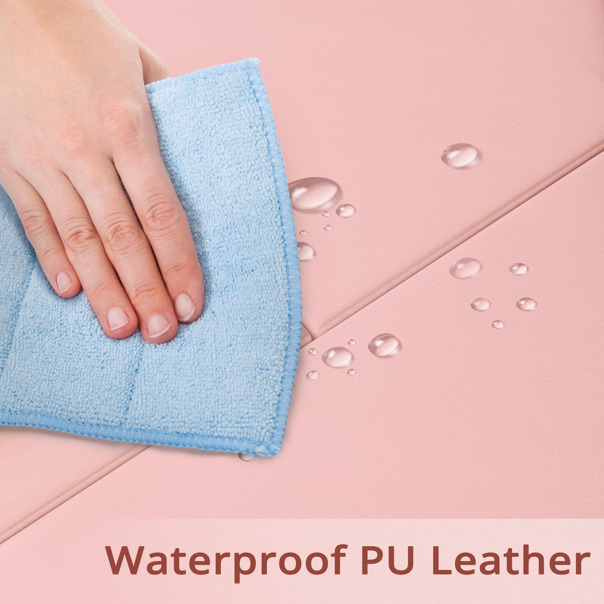 LIKIMIO Queen Bed Frame with LED Lights(Smart APP Control), Upholstered Modern Platform Bed Frame, No Box Spring Needed/Noise-Free/Easy Assembly, Pink LIKIMIO