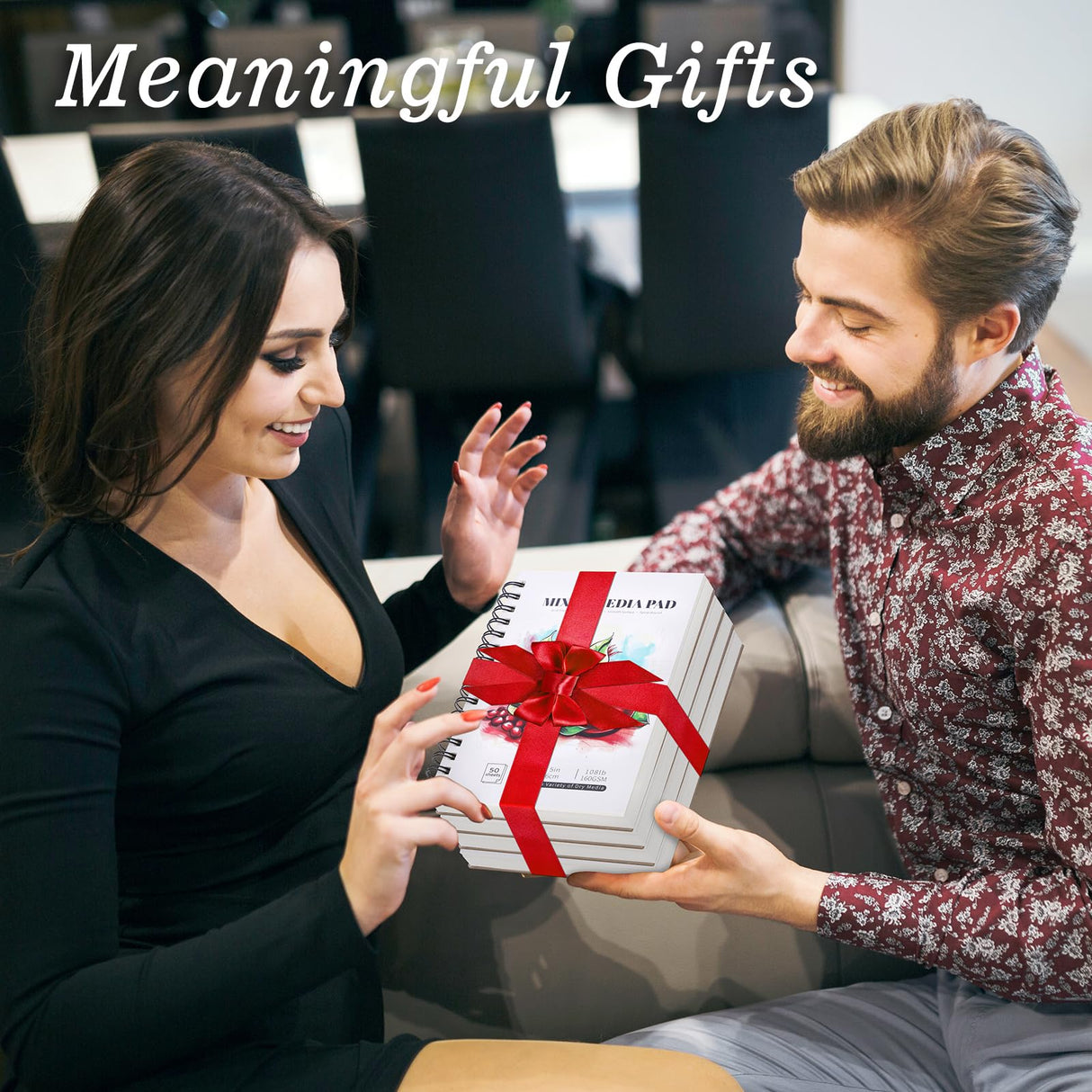 4 Pack Mixed Media Sketchbook, 5.5x8.5 inches Drawing Paper Sketch Book, 98lb/160gsm Heavyweight Spiral Bound Sketch Pads, Suitable for Wet and Dry Media, Drawing, Painting, Sketching(200 Sheets) Prudiut