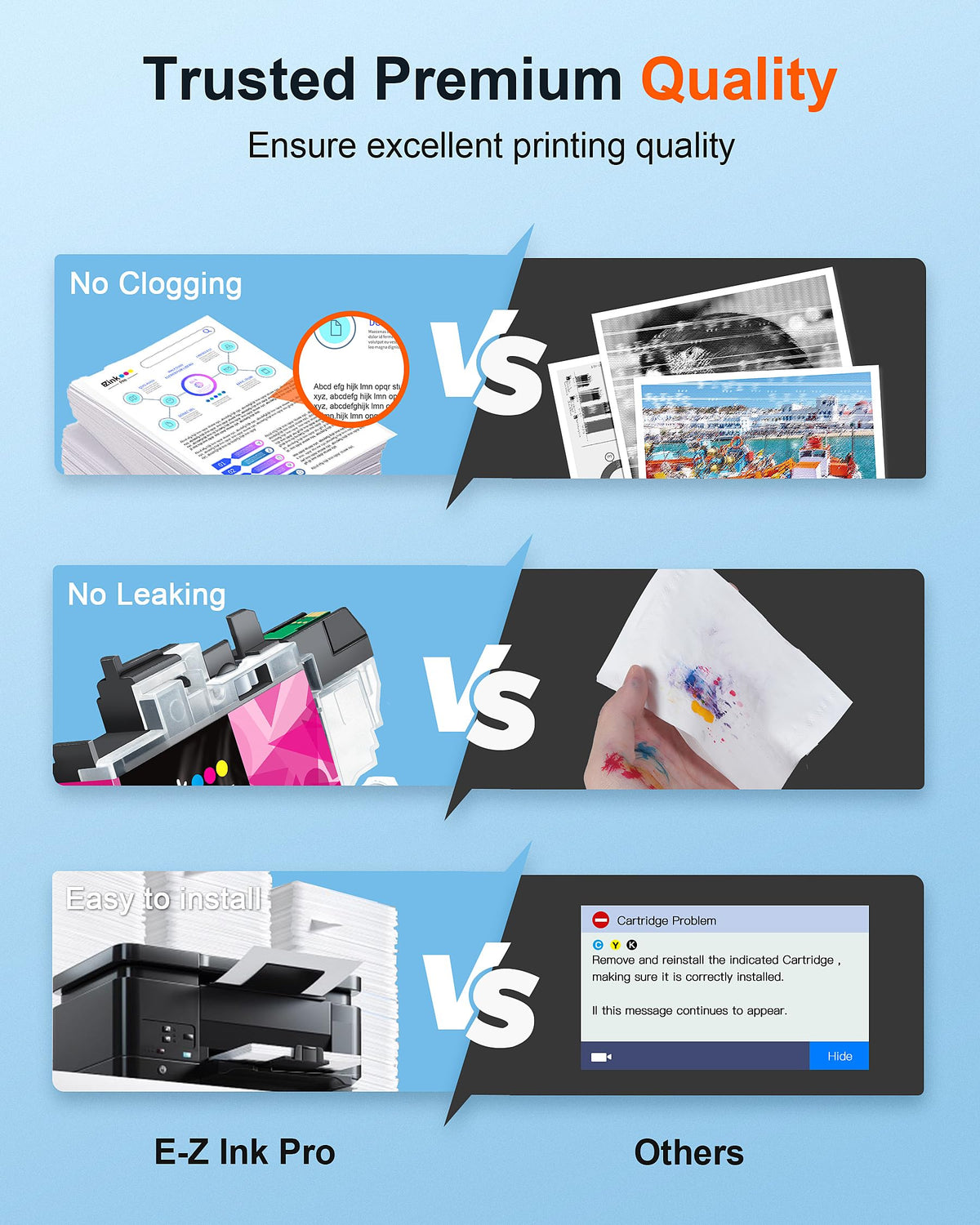 E-Z Ink Pro Compatible Ink Cartridge Replacement for Brother LC3029 XXL LC3029BK LC 3029 to use with MFC-J5830DW MFC-J5830DWXL MFC-J5930DW MFC-J6535DW MFC-J6535DWXL MFC-J6935DW Printer (4 Pack) E-Z Ink Pro