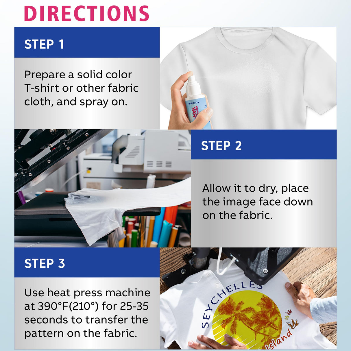 AOSORW Sublimation Spray for Cotton Shirts: Sublimation Coating Supplies for T-Shirts Canvas Polyester (5.07 oz / 150 mL) AOSORW