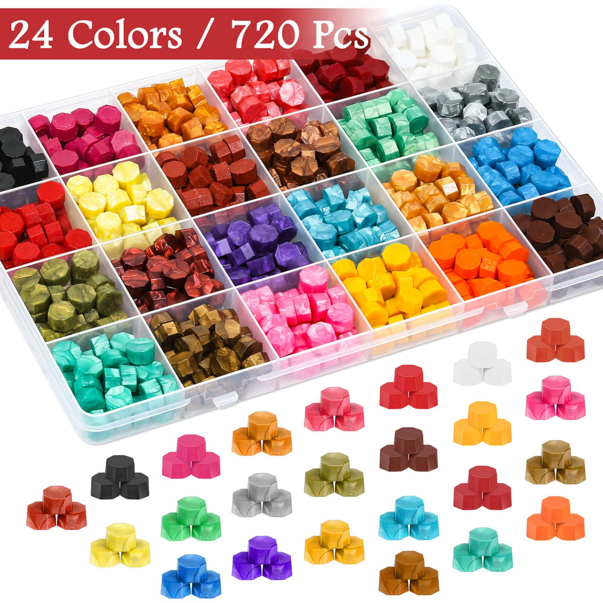 Paxcoo Sealing Wax Kit with Wax Seal Beads, Stamp, Warmer, Spoon, Envelopes for Letter Sealing PAXCOO