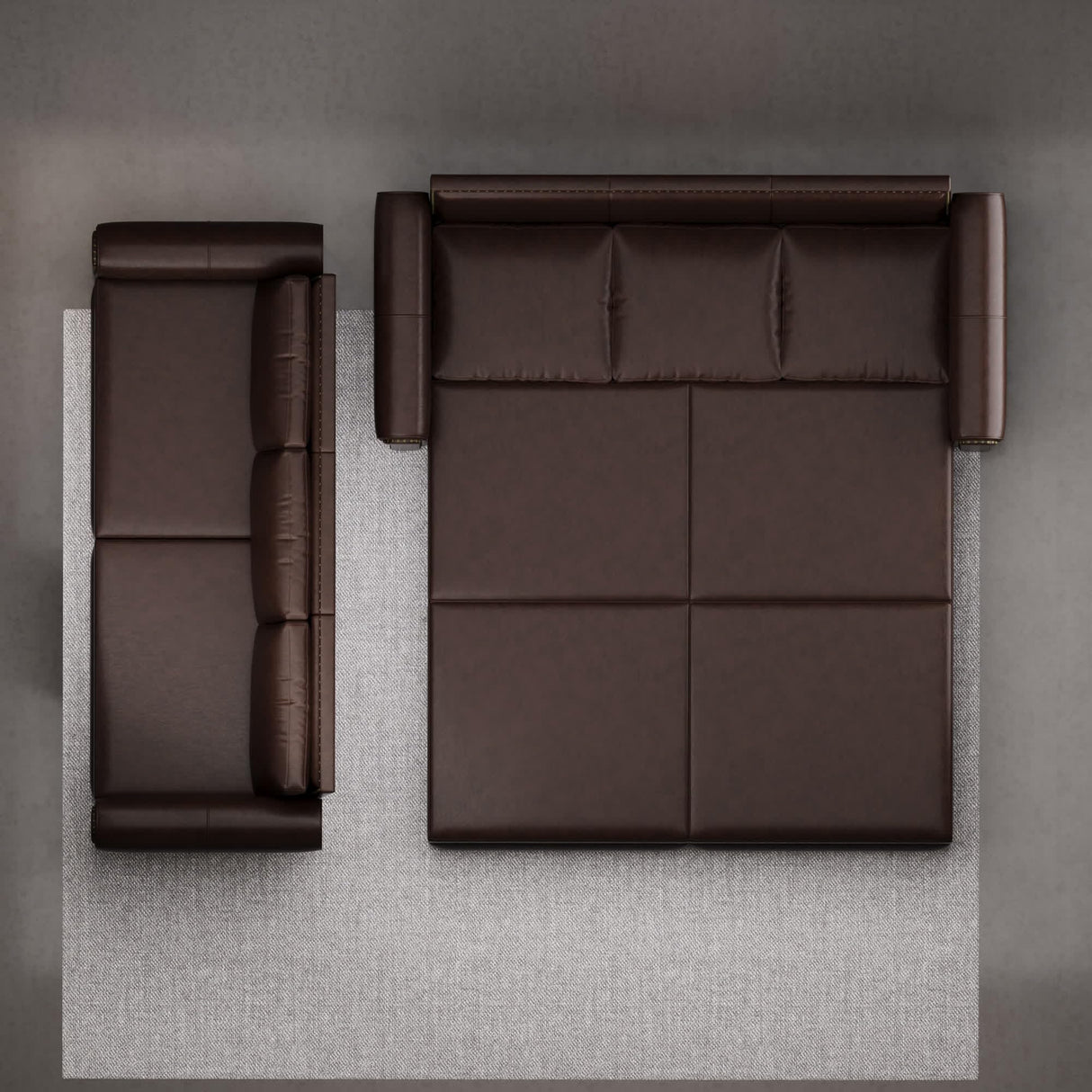 LuxyHoom 93.7" King Size Sleeper Sofa Bed, Pull Out Sofa Bed, Faux Leather Upholstery, 3 in 1 Convertible Sleeper Couch, Chaise Lounge, Retro Recliner for Living Room, Office, Apartment, Dark Brown LuxyHoom