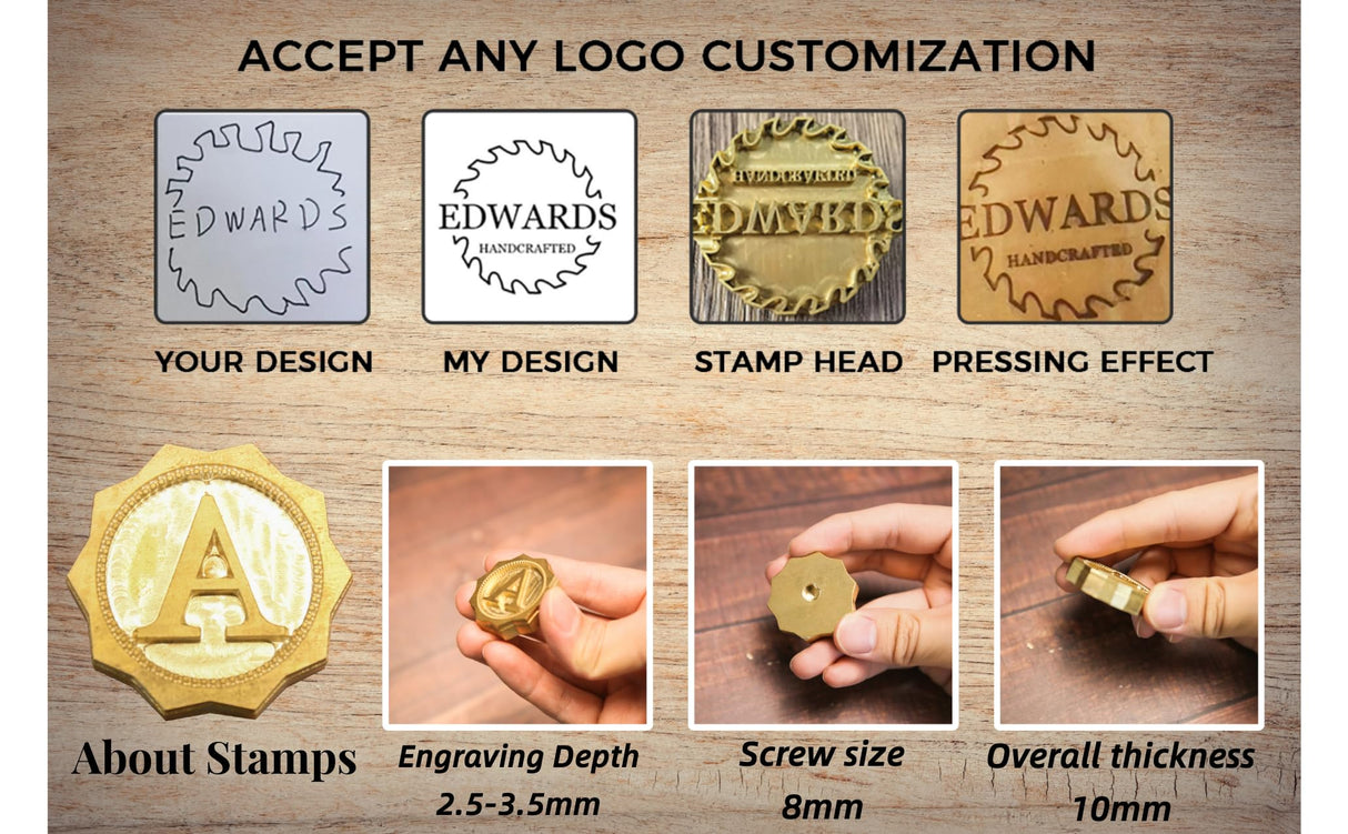 Customisable Temperature-Controlled Electric Branding Iron for Wood and Leather Ashley0921-custom personalized stamps-