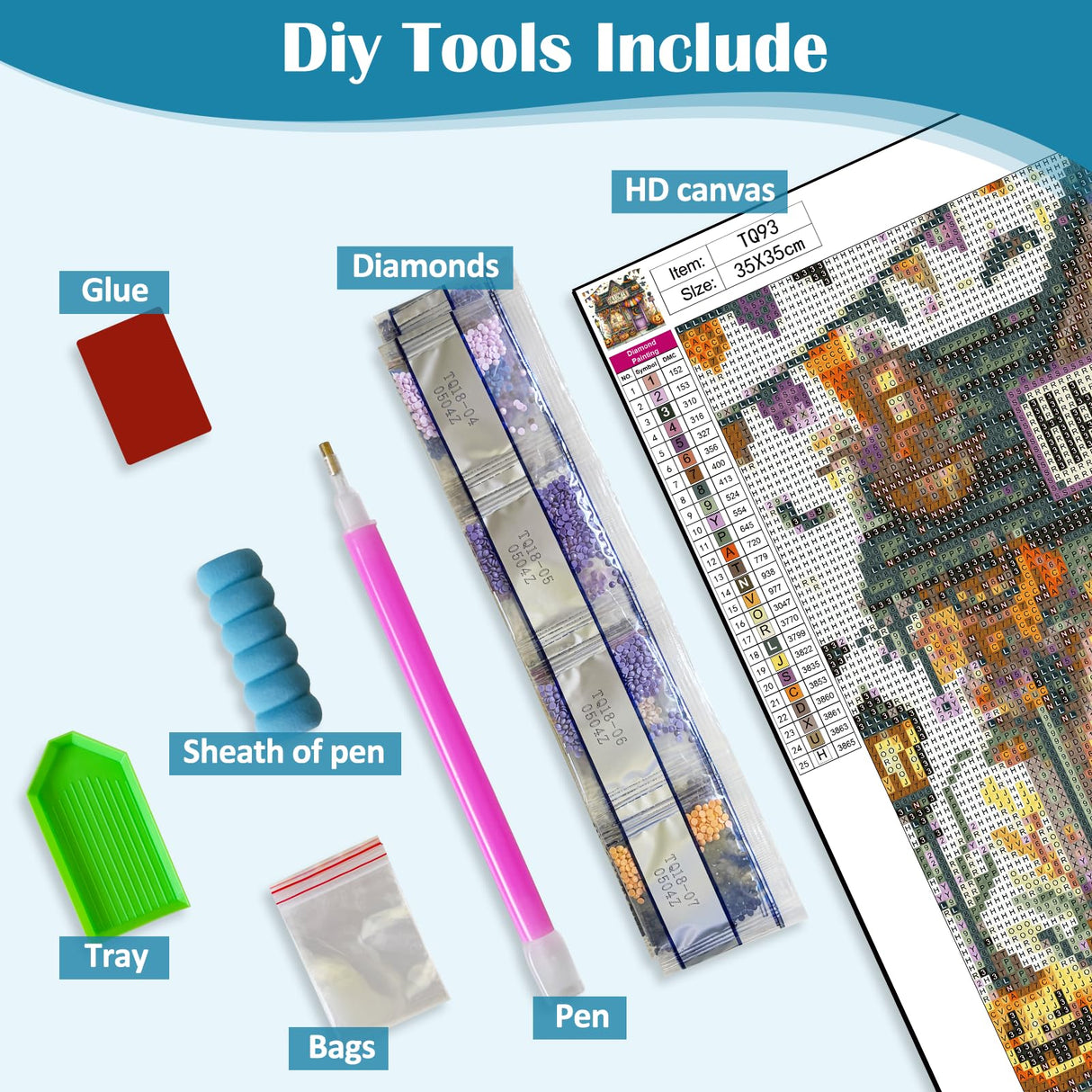 Halloween Pumpkin Bat Shop Diamond Art Kits for Adults, 5D Diamond Painting Kits for Adults Beginners, DIY Full Round Drill Diamond Dot Painting Gem Art Kits for Adult, Home Wall Decor 13.8x13.8 Inch VCLKDIY