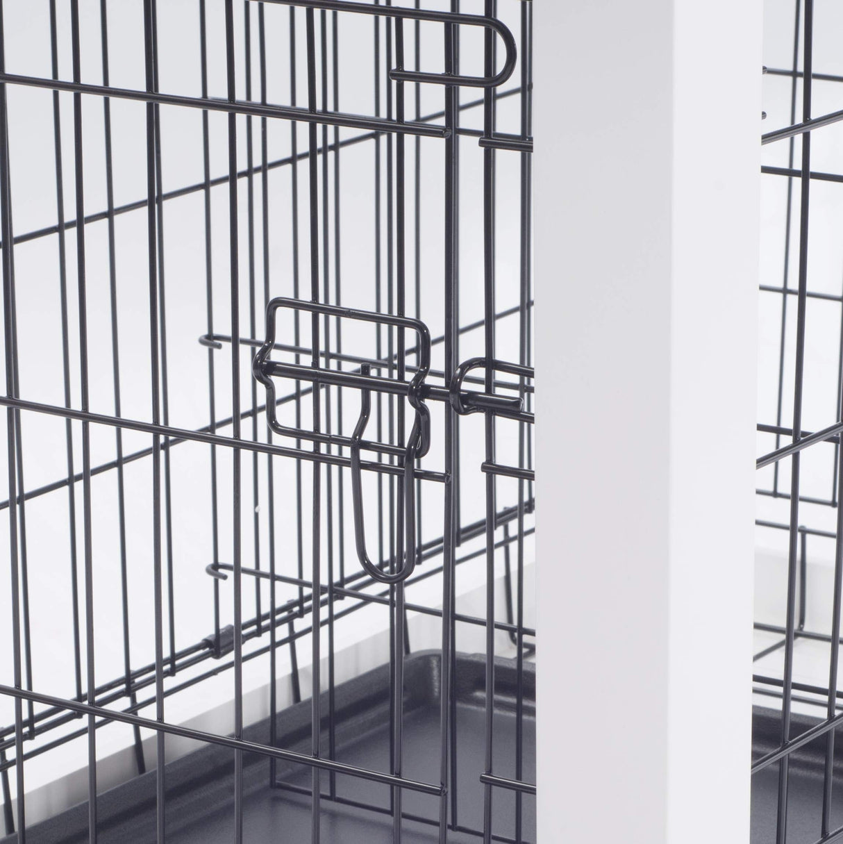 zoovilla White Dog Cage with Crate Cover, Dog Kennel Medium zoovilla