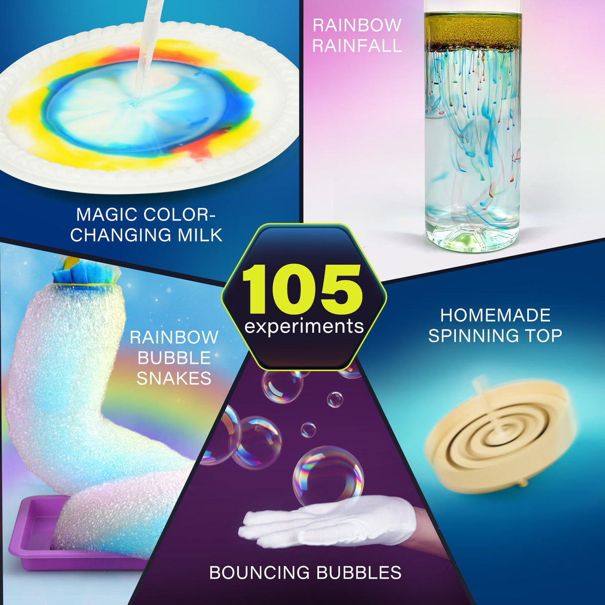 BenBen Science Kits for Kids Age 8-12, 105 Experiments Educational Toy, STEM Toys for 6 7 8 Year Old Boys Girls Birthday Gift, Science Kits for Kids Age 5-7, Chemistry Set for Homeschooling BenBen