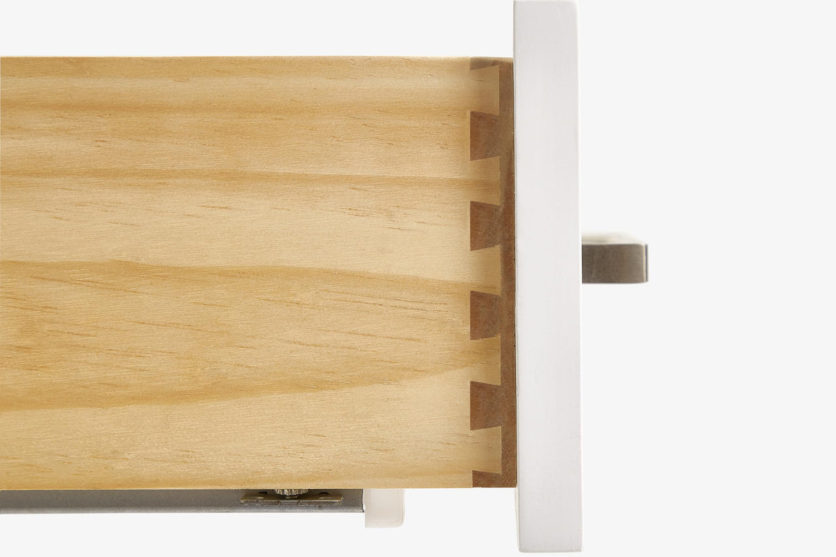 ARIEL Cambridge 55" White Bathroom Vanity with Sink, 1.5" Edge Pure White Quartz Countertop & Backsplash, Center Rectangular Sink, 2 Soft Closing Doors, 9 Full Extension Dovetail Drawers ARIEL