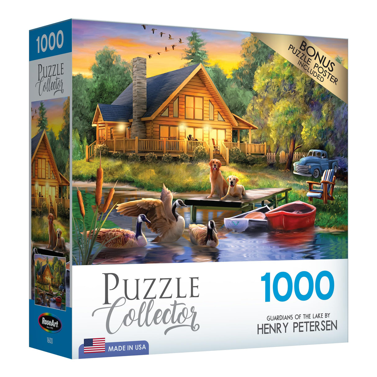 RoseArt - Puzzle Collector - Guardians of The Lake - 1000 Piece Jigsaw Puzzle for Adults RoseArt