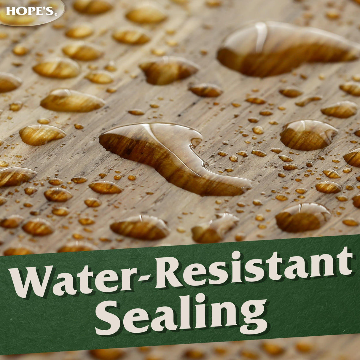 HOPE'S 100% Pure Tung Oil, Food Safe, Premium Waterproof Natural Wood Finish and Sealer for Indoor and Outdoor Projects,16 Fl Oz, 2 Pack HOPE'S