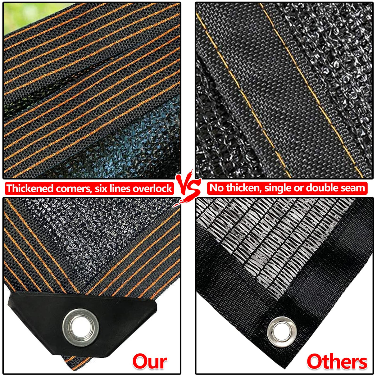 QLOFEI Shade Cloth for Garden, 90% Sunblock Neting Cover Shade Cloth with Grommets, Sun Protection Screens for Patio Kennel Chicken Coop Pergola Greenhouse Plants Cover Mesh Tarp, 10x15 FT QLOFEI