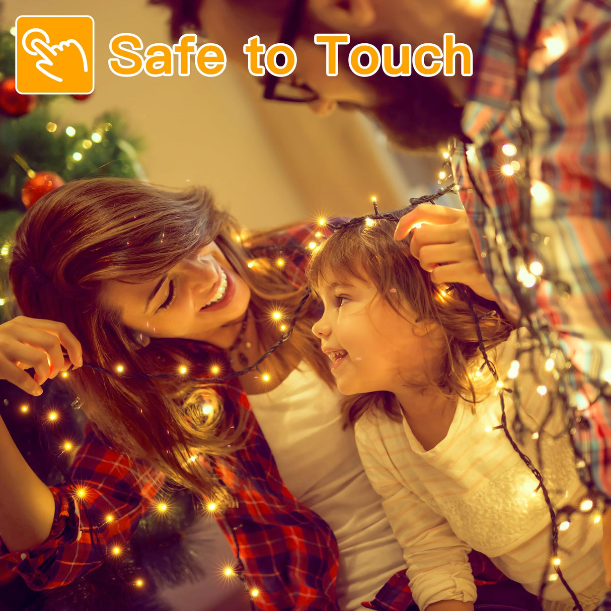 Ollny Christmas Lights 262FT 800LED, Plug-in Outside Tree Lights with Timer and 8 Modes, Remote Control Waterproof Dimmable Outdoor String Lights for House Yard Patio Xmas Decorations(Warm White) Ollny