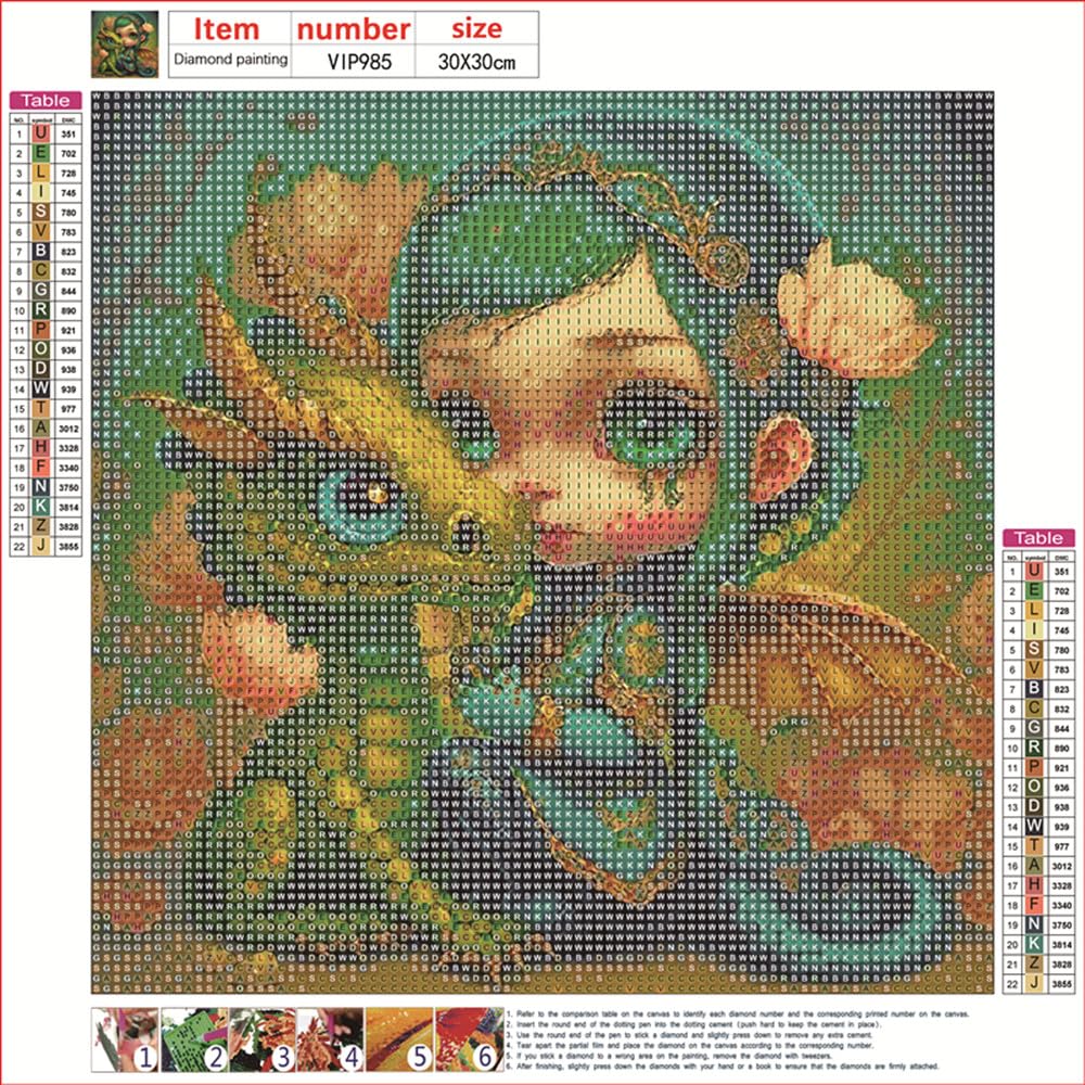 MMAHD Diamond Art Painting Kits for Adults,DIY 5D Round Full Drill Anime Diamond Art, Perfect for Relaxation and Home Wall Décor MMAHD