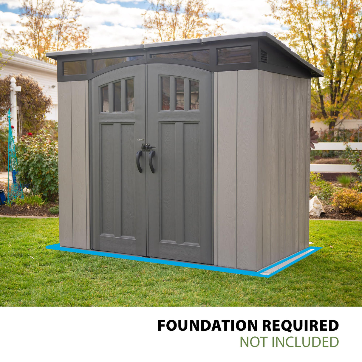 Lifetime 8 x 5 Ft. Modern Outdoor Storage Shed Lifetime