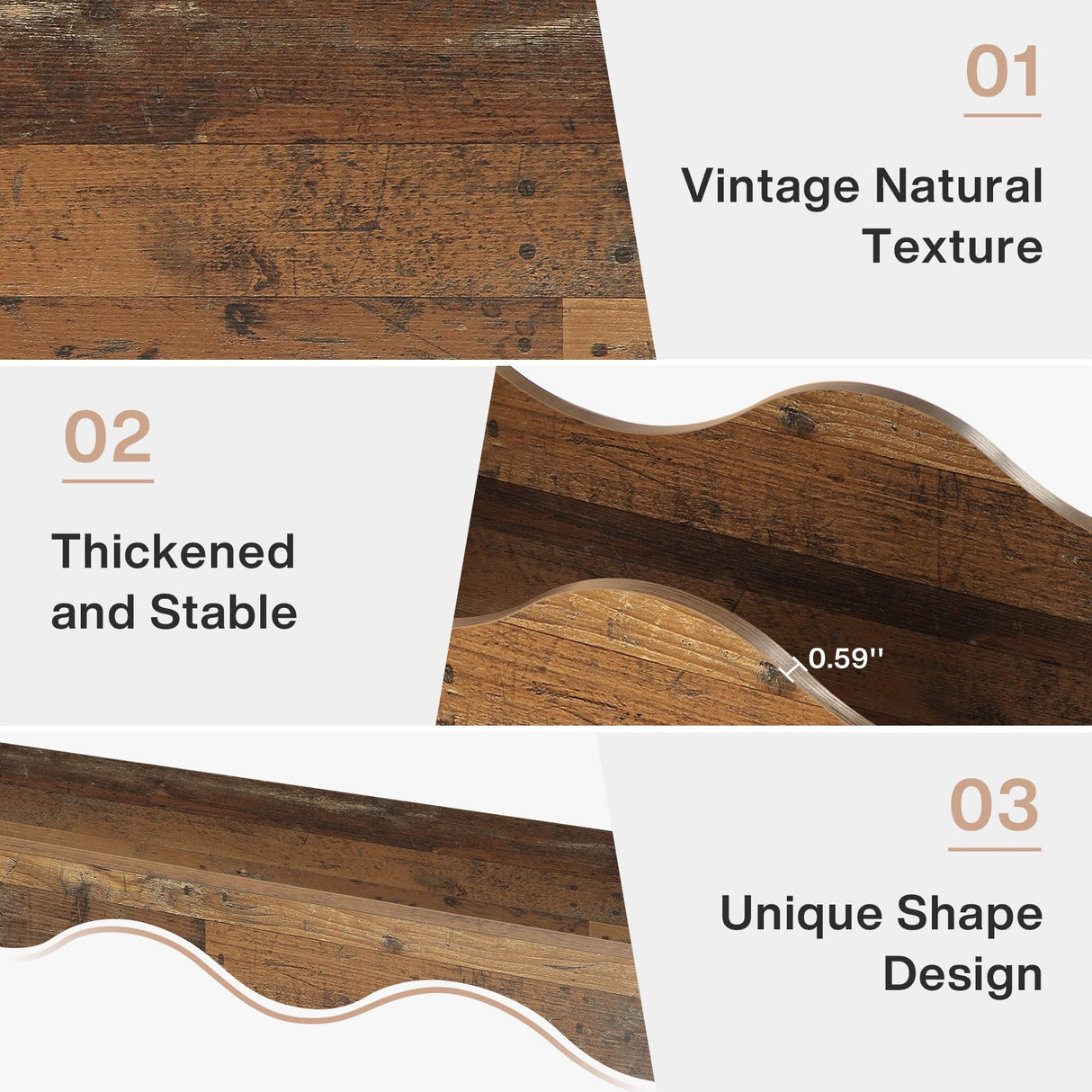 Tribesigns 63 Inches Farmhouse Console Table with Storage, Couch Table Behind Sofa, Long Entryway Sofa Station, Narrow Console Stand, Hallway Stand for Entryway Living Room, Mix Brown Tribesigns