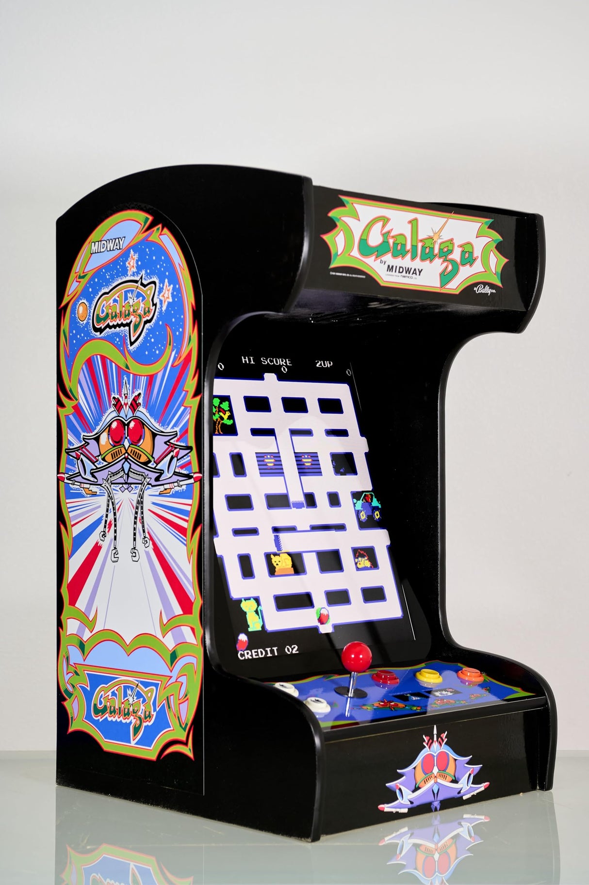 Doc and Pies Arcade Factory Classic Home Arcade Machine - Tabletop and Bartop - 412 Retro Games - Full Size LCD Screen, Buttons and Joystick (Black) Generic